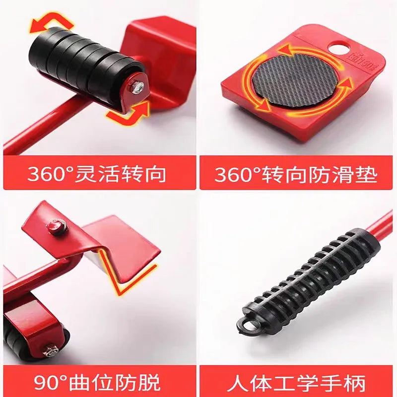 Heavy-Duty Furniture Mover with Lifter & Wheels – Easy Transport Tool